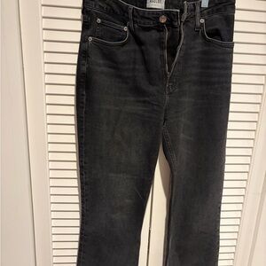 Agolde Classic Black High-Rise Jeans